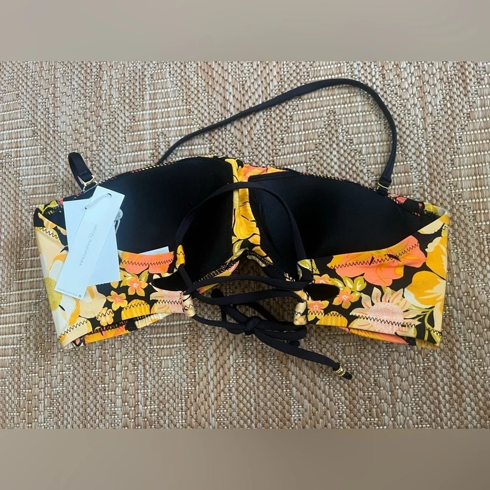 Sunshine 79 Women's Flow Pow Bandeau Bra Swimsuit Top, Size 10, NWT - Picture 5 of 9
